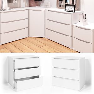 Vicco Sideboard Ruben, 80 x 78 cm, White