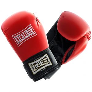 MAXXUS SPIKE Boxhandschuhe - 6 Oz, Klettverschluss, aus Kunstleder, Schwarz/Rot - Kickboxhandschuhe, Punchinghandschuhe, Handschuhe für Boxen, Kickboxen, Sparring, MMA, Kampfsport, Boxsack Training