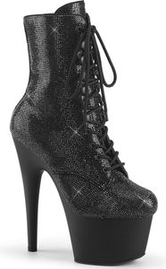 ADORE-1020RS Damen Booties von Pleaser, Schwarz  , EU 40, US 10