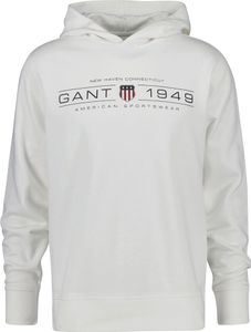 Gant Graphic 2044014 Kapuzenpullover Weiß S Mann Weiß S Gant Graphic 2044014 Kapuzenpullover Weiß S Mann Weiß S