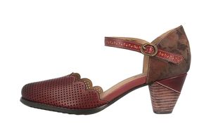 Spring Footwear Sandaletten in Übergrößen Bordeaux Parchelle-Bxm große Damenschuhe, Größe:42