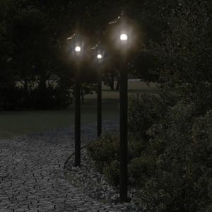 vidaXL Path light czarny 120 cm stal nierdzewna