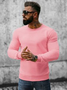 Ozonee Herren-Sweatshirt Florentiner rosa l