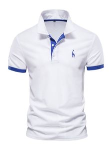 Herren T-Shirts Poloshirts Klassisches Fit Sportlisch Shirt Polokragen Kurzarm Shirts Weiß,Größe XL