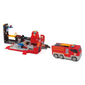 Dickie Spielfahrzeug Spielset Feuerwehr Go Real / SOS Folding Fire Truck Playset 203719005