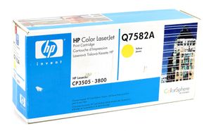 HP 503A Original Toner Q7582A Gelb für Drucker Laserjet CP3505 3800 Neu
