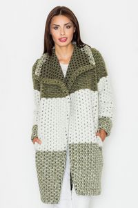 Figl Dámský kabát crombie coat Ansgar M507 zelená M