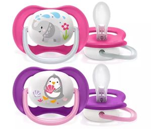 PHILIPS AVENT Smoczek uspokajający Ultra air pet 6-18m dziewczynka 2 szt