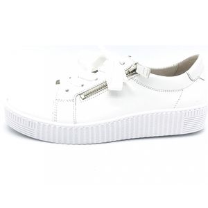 Gabor Shoes Sneaker - Weiß Glattleder Größe: 39 Normal