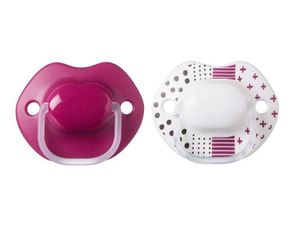 Tommee Tippee Urban Smoczek uspokajający 6-18m Girl, 2 sztuki