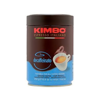 Kimbo Kaffee Espresso Decaffeinato Koffeinfrei gemahlen, 250g Doses