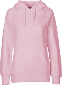 Damen Hoodie / Kaputzenpulli / 100% Fairtrade-Baumwolle - Farbe: Light Pink - Größe: XL