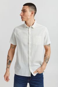Solid SDAllan Herren Kurzarmhemd aus Leinenmix Hemd mit Kentkragen Knöpfe Regular fit