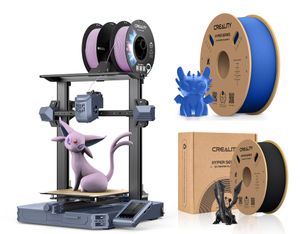 Creality 3D CR-10 SE 3D Drucker+2kg Creality Hochgeschwindigkeits PLA Filament (Schwarz+Blau)