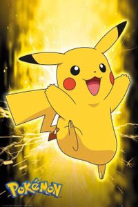 Pokémon Poster Pikachu Neon  91,5 x 61 cm
