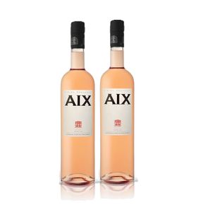 Aix Rose Wein 2er Set je 0,75L (13% Vol) aus Frankreich- [Enthält Sulfite]