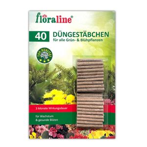 40 Stück Düngestäbchen für Grünpflanzen & Blühpflanzen Pflanzen Dünger Stäbchen mit Langzeitwirkung Pflanzendünger