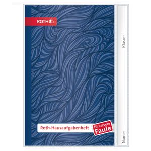 Roth-Hausaufgabenheft - Unicolor für clevere Faule, A5, Waterflow Blue