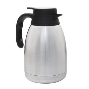 Thermoskanne Kaffeekanne Edelstahl 1,5 Liter Isolierkanne Teekanne Thermo Kaffee Tee Kanne Einhandautomatik