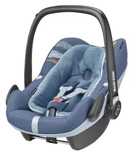 Maxi-Cosi Pebble Plus i-Size Babyschale, Gruppe 0+ Autositz für Babys, inkl. Sitzverkleinerer, nutzbar ab der Geburt bis ca. 12 Monate (0-13 kg / 45-75 cm), Frequence Blue