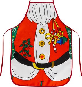 Ruhhy 22683 Fartuch świąteczny Święty Mikołaj