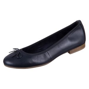 Tamaris Damen Ballerina klassisch Schleife Leder 1-22116-41, Größe:40 EU, Farbe:Blau