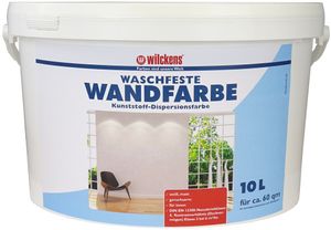 Wilckens waschfeste Wandfarbe matt Weiß 10 L