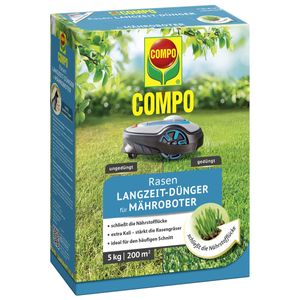 COMPO Rasen Langzeit Dünger für Mähroboter 5 kg für ca. 200 m²