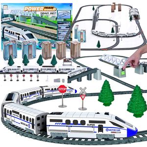 Malplay Xxl Spielzeugeisenbahn Mit  Zugbrücke Mit Viele Elementen