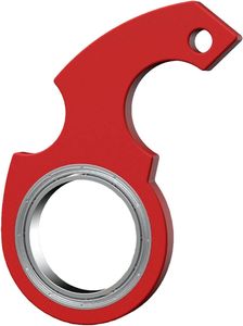 Cazy Spinner Schlüsselanhänger Fidget Ring - Ninja Spinner - Keychain Spinner Fidget Toy - Anti-Angst - Rot