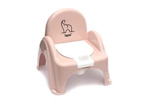 LAPSI® Toilette Töpfchen und Toilettensitz mit Musik und Soundeffekten für Kleinkinder Elefant Rosa