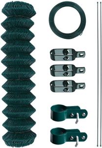 Maschendrahtzaun Gartenzaun Zaun 1,0x15 m Drahtzaun Viereckgeflecht Maschendraht