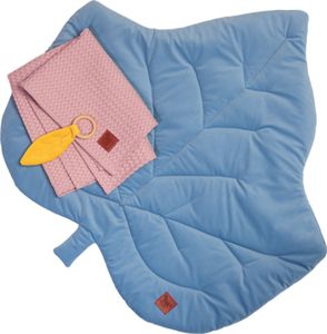 Pepi hrací deka na plazení pro dítě 100×90 cm - prostěradlo Baby Mat Dětská hrací deka na plazení Velvet Blue Jeans