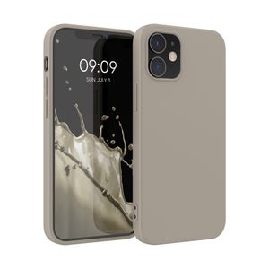 kwmobile Hülle kompatibel mit Apple iPhone 12 / iPhone 12 Pro Hülle - weiches TPU Silikon Case - Cover geeignet für kabelloses Laden - Creme