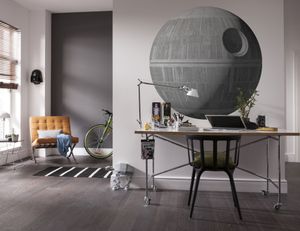Komar Vlies Fototapete selbstklebend und konturgeschnitten "Star Wars XXL Death Star" - Größe: 127 x 127 cm (Breite x Höhe) - 1 Stück