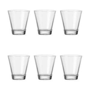 Leonardo Ciao Becher Klein 6er Set, Trinkglas, Wasserglas, Saftglas, Glas, 250 ml, 35452