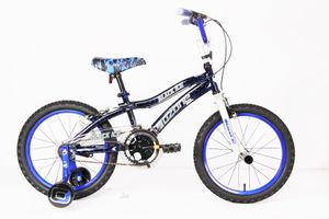 18 Zoll Kinder Jungen Kinderfahrrad Jungenfahrrad Fahrrad Kinderrad Rad Bike mit Stützräder Freilauf Rücktrittbremse Rücktritt BLACK ICE