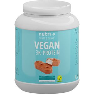 Protein Vegan 1kg - über 80 % pflanzliches Eiweiß - Nutri-Plus 3k-Proteinpulver - Veganes Eiweißpulver ohne Laktose & Milcheiweiß - Chocolate-Coconut