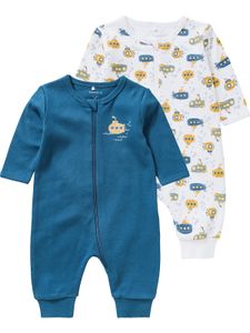 Baby Schlafanzug Doppelpack für Jungen, Organic Baumwolle