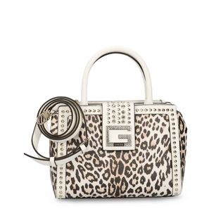 Guess Damen Handtasche Damentasche Shopperbag, mit Reißverschluss, Größe:Einheitsgröße, Farbe:Weiß-weiß.schwarz