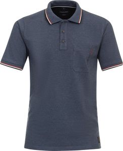 CASAMODA Herren Polo-Shirt Kurzarm Regular-Fit Blau M