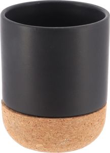 Tendance Zahnputzbecher schwarz Dolomit Kork 7,8x7,8x9,5 cm Badezimmer Dekoration