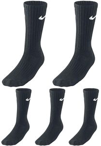 5 Paar Nike Socken Herren Damen - Farbe: Schwarz - Größe: 46-50