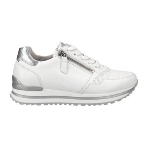 Gabor - Sneaker Weite H - weiß, Größe:81/2, Farbe:weiss/silber(perf) 1