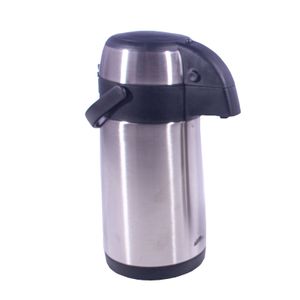 Edelstahl Pumpkanne 4L Isolierkanne Isolierflasche Tee Kaffeekanne Thermo Kanne Airpot Thermoskanne Thermosflasche