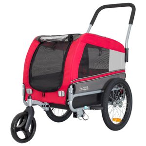 Tiggo VS Pet M Hundefahrradanhänger + Jogger 2 in 1 Hundeanhänger Hundetransporter Fahrradanhänger