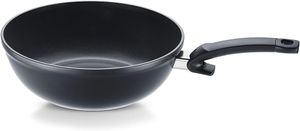 Fissler Ceratal Orbit Black/Aluminium-Wok (Ø 28 cm, 3,7 L) Keramik-Bratpfanne beschichtet antihaftend, hoher Rand, frei von PFAS/PTFE,  German