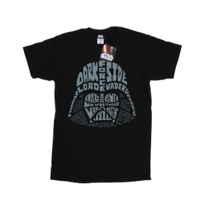 Star Wars - "Darth Vader Text Head" T-Shirt für Herren BI45997 (XXL) (Schwarz)