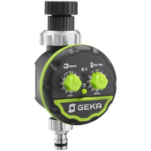GEKA® Bewässerungscomputer elektronisch mit 1 Ausgang & G3/4 + G1 Hahnadaptern