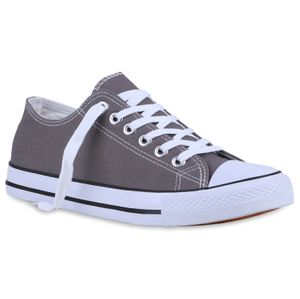 Mytrendshoe Męskie Trampki Sportowe Buty Casualowe Sznurowane Buty Materiałowe 816361, Kolor: Szary, Rozmiar: 36